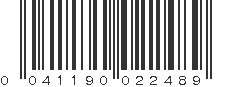 UPC 041190022489