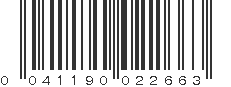 UPC 041190022663