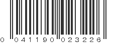 UPC 041190023226