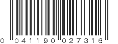 UPC 041190027316