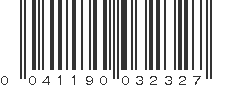 UPC 041190032327