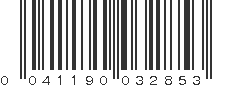 UPC 041190032853