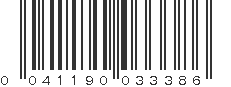 UPC 041190033386