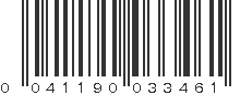 UPC 041190033461