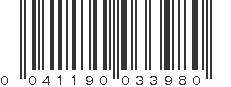 UPC 041190033980