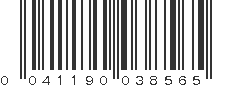 UPC 041190038565