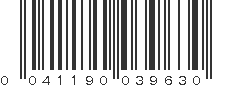 UPC 041190039630