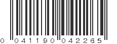 UPC 041190042265