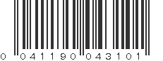 UPC 041190043101