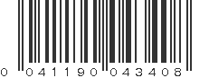 UPC 041190043408