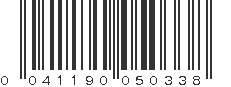 UPC 041190050338