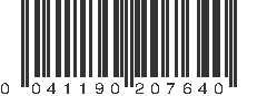 UPC 041190207640