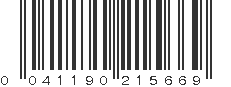 UPC 041190215669