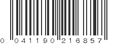 UPC 041190216857