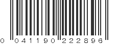 UPC 041190222896