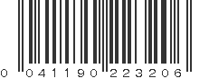 UPC 041190223206