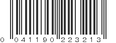 UPC 041190223213