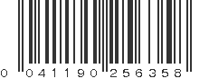 UPC 041190256358