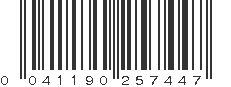 UPC 041190257447