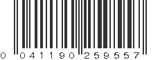 UPC 041190259557