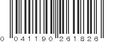 UPC 041190261826