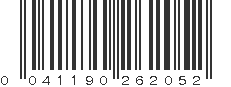 UPC 041190262052