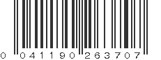 UPC 041190263707