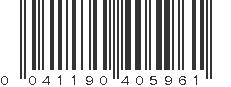 UPC 041190405961