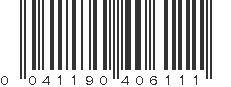 UPC 041190406111