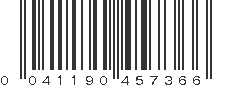 UPC 041190457366