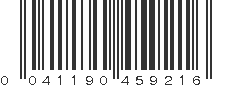 UPC 041190459216