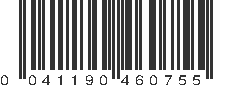 UPC 041190460755