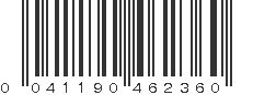 UPC 041190462360