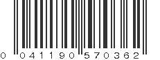 UPC 041190570362