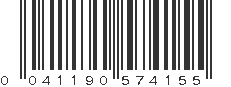 UPC 041190574155