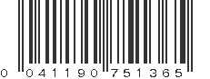 UPC 041190751365