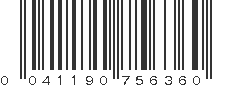 UPC 041190756360