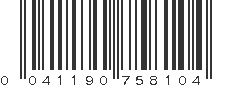 UPC 041190758104