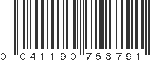 UPC 041190758791