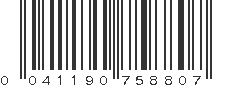 UPC 041190758807