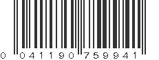 UPC 041190759941