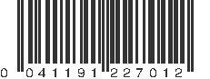 UPC 041191227012