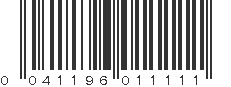 UPC 041196011111