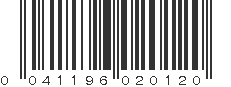 UPC 041196020120