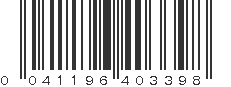 UPC 041196403398