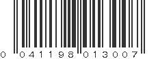 UPC 041198013007