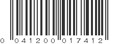 UPC 041200017412