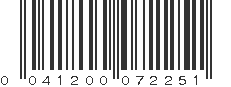 UPC 041200072251