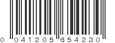 UPC 041205654230