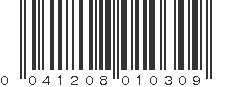 UPC 041208010309